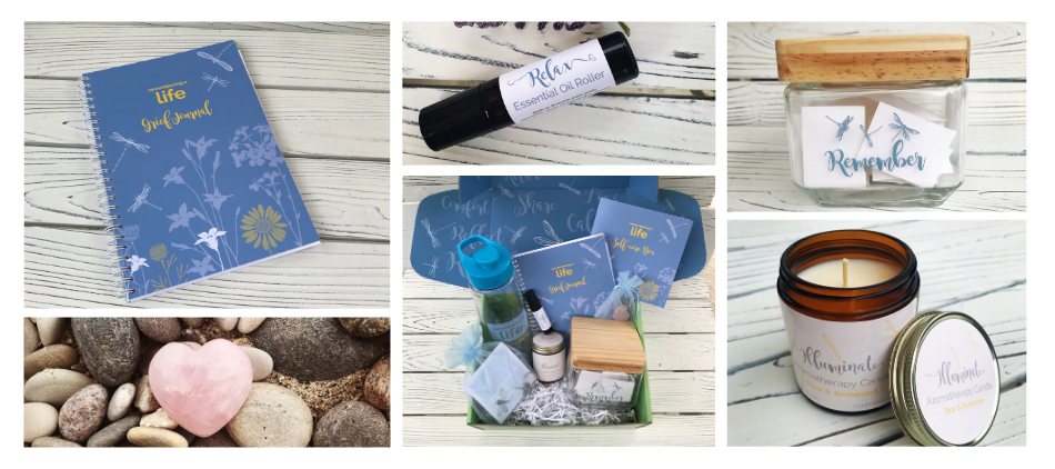 collage layout of box