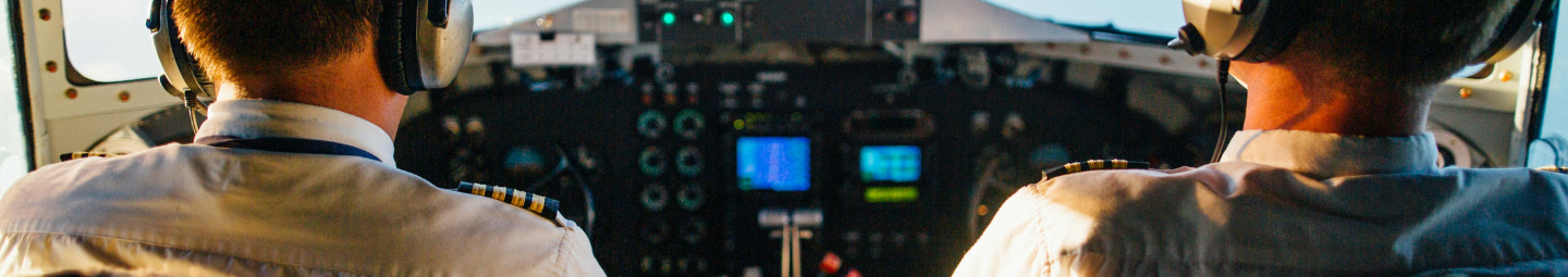 Piolets flying a plane.