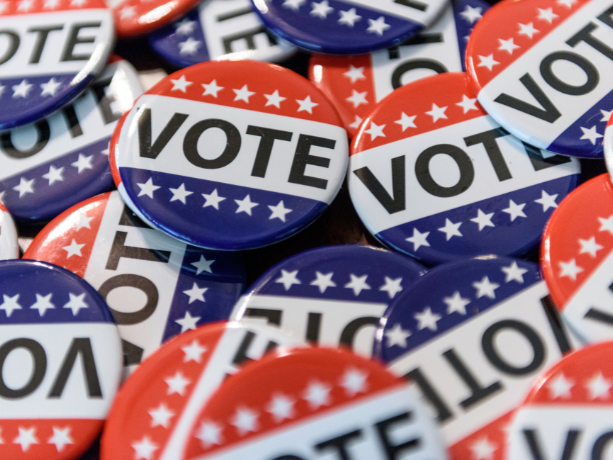 Many buttons that say vote.