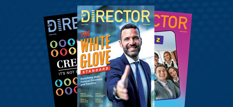 Spread of magazine covers