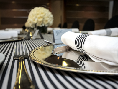 Formal gala place setting